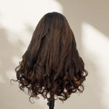 HD Lace 13x6 Fitted Cap Ear Tap Highlight Color Wig - Yaki Wave