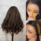 HD Lace 13x6 Fitted Cap Ear Tap Highlight Color Wig - Yaki Wave