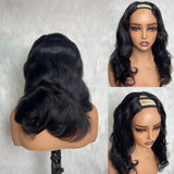 【Solo-Piece】Upgraded EasiContour V-Part 16inch 150% Drawstring Wig - Body Wave
