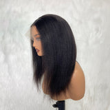 【Solo-Piece】Byebye Knots 13x6 HD Lace 14inch 250% Frontal Wig - Yaki Straight