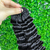 【Seamless Crochet Braids】Soft Feather Crochet Hair Extention 100% Human Hair - Burmese Curly