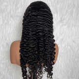 【Solo-Piece】13x6 HD Lace Frontal New Air Cap 22inch 150% Drawstring Wig - Burmese Curly