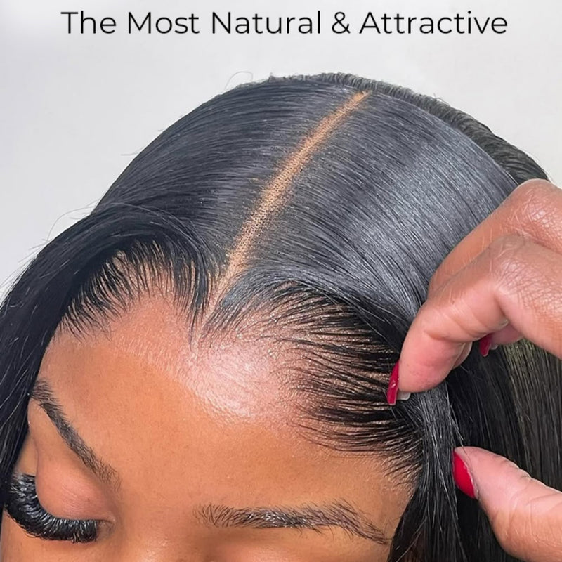 "LAGOS" M-Shaped HAIRLINE 360 HD Lace Invisible Strap Highlight Color Wig - Straight