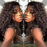 【Seamless Crochet Braids】Soft Feather Crochet Hair Extention 100% Human Hair - Water Curl