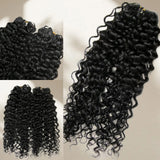 【Seamless Crochet Braids】Soft Feather Crochet Hair Extention 100% Human Hair - Water Curl