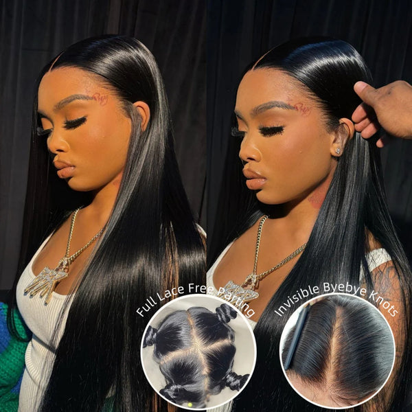 Bye~Bye~KNOTS FULL LACE HD LACE HUMAN HAIR WIG - STRAIGHT