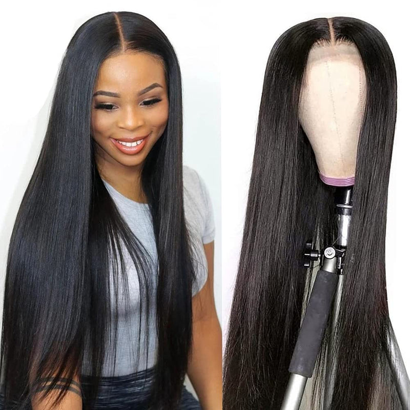 (30inch=$199) 13x4/13x6 Transparent Lace Front Human Hair Wig - Straight