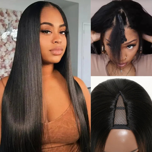 Upgraded EasiContour V-Part Glueless Wig With New Drawstring - Straight