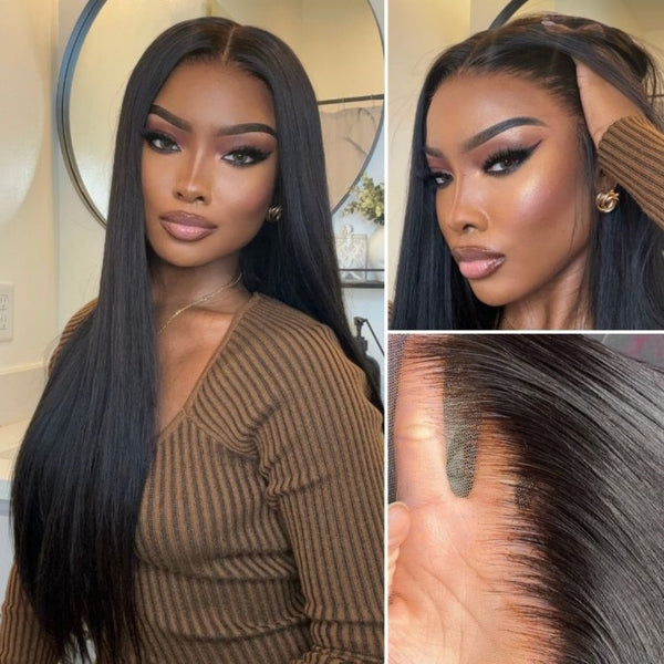 “Whole Air Cap” 5x5 /13x6 Fitted Bye~Bye~KNOTS HD Lace Wig - Straight