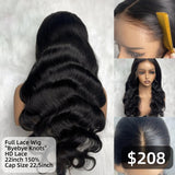 【Solo-Piece】Byebye Knots Full Lace HD Lace 22inch 150% Human Hair Wig - Body Wave