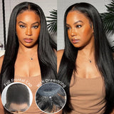 13x4/13x6 HD Lace Full Frontal with Drawstring Wig - Yaki Straight
