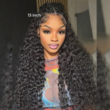 13x4/13x6 HD Lace Full Frontal with Drawstring Wig - Deep Wave