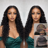 "370 Fitted Cap" HD LACE FRONT WIG WITH Invisible Strap - Indian Wave