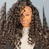 "3D DOME CAP" 9x6 HD Lace Upgraded Hairline C-shape Ear Glueless Wig with Drawstring - Bouncy Curl