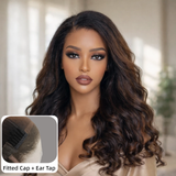 HD Lace 13x6 Fitted Cap Ear Tap Highlight Color Wig - Yaki Wave