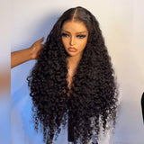 "3D DOME CAP" 9x6 HD Lace Upgraded Hairline C-shape Ear Glueless Wig with Drawstring - Deep Curly