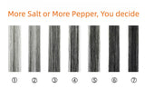 13x4 Transparent Lace Front Pre-plucked Salt and Pepper Gray Color Wig - Styled Piexie