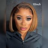 "LAGOS" M-Shaped HAIRLINE 13x4/13X6 HD Lace Front Ombre Color Wig - Straight BOB