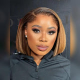 "LAGOS" M-Shaped HAIRLINE 13x4/13X6 HD Lace Front Ombre Color Wig - Straight BOB