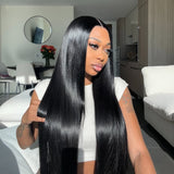Remy Hair High Quality 5x5 HD Lace Closure Raw Hair Wig - Straight
