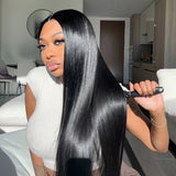 Remy Hair High Quality 5x5 HD Lace Closure Raw Hair Wig - Straight