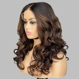 【Flash Sale】13x6  HD Lace Upgraded Hairline Highlight Color Wig - Body Wave Wavy