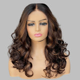 【Flash Sale】13x6  HD Lace Upgraded Hairline Highlight Color Wig - Body Wave Wavy