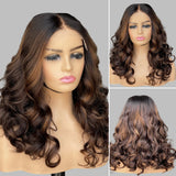 【Flash Sale】13x6  HD Lace Upgraded Hairline Highlight Color Wig - Body Wave Wavy