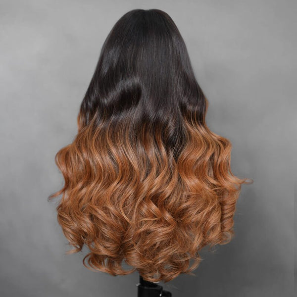 【Crazy】13x6 HD Lace Upgraded Hairline Ombre Color 150%180%250% Wig - Body Wave Wave