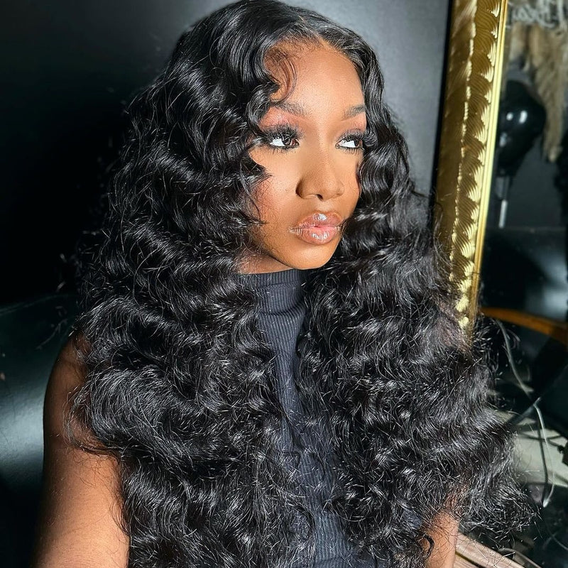 【Flash Sale】13x6 HD Lace Upgraded Hairline Pre-plucked 150%180% Wig - Loose Deep Wave