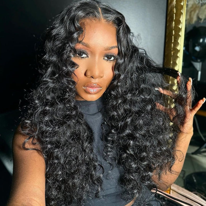 【Flash Sale】13x6 HD Lace Upgraded Hairline Pre-plucked 150%180% Wig - Loose Deep Wave