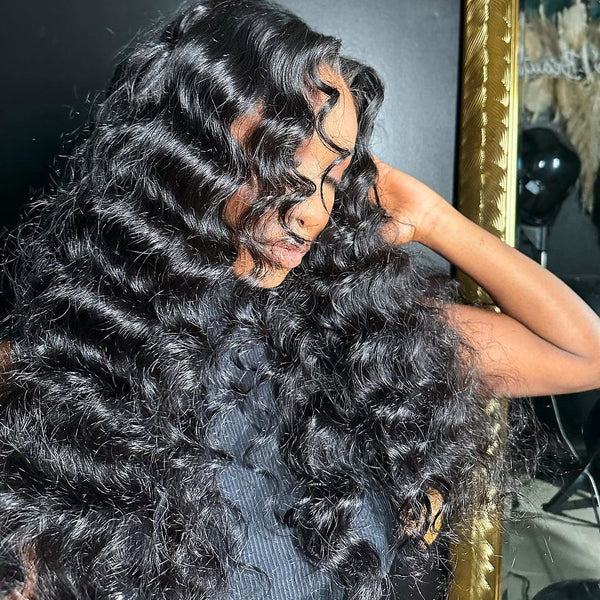 【Flash Sale】13x6 HD Lace Upgraded Hairline Pre-plucked 150%180% Wig - Loose Deep Wave