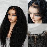 "LAGOS" M-Shaped HAIRLINE 13x6 HD Lace Front Wig - Curly with Curly Edge