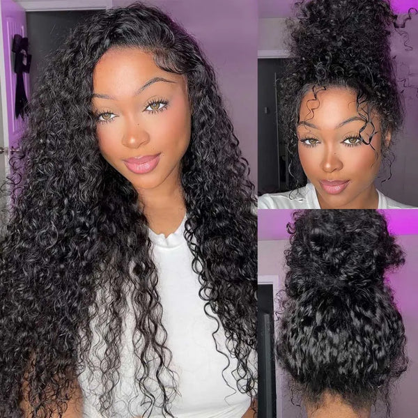 360 HD/TRANSPARENT LACE PRE-PLUCKED HUMAN HAIR WIGS WITH Invisible Strap - CURLY