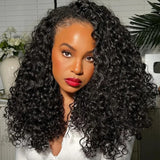 【3 IN 1 Half Wig】 Flip Over Half Wig with Drawcord Wear & Go Glueless Wig - Deep Curly