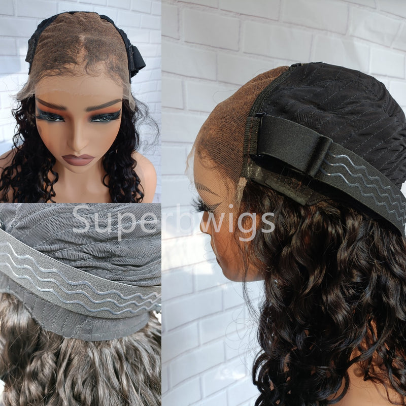 Bye~Bye~KNOTS HD Swiss Lace 7x5 Closure Pre-plucked Hairline Wig - Water Wave