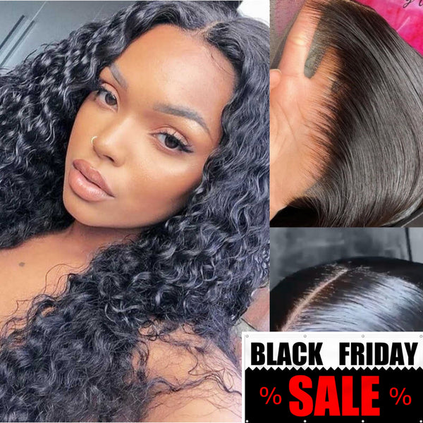 💥【BLACK FRIDAY】💥Kennedy 13x6 HD Swiss Lace Front Upgraded Hairline Pre-plucked 150%180% Wig - Water Wave