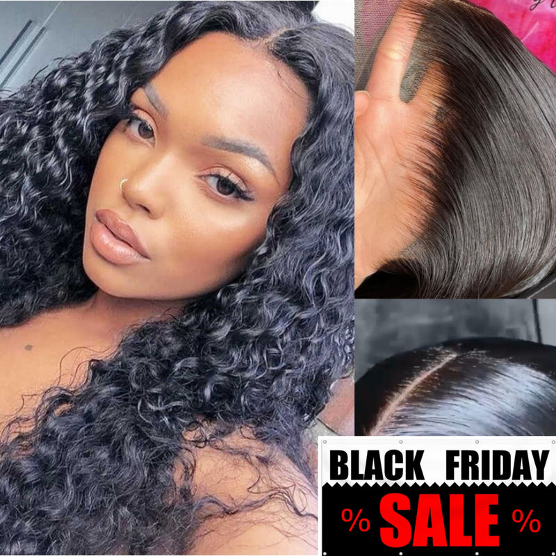 💥【BLACK FRIDAY】💥Kennedy 13x6 HD Swiss Lace Front Upgraded Hairline Pre-plucked 150%180% Wig - Water Wave