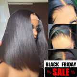 💥【BLACK FRIDAY】💥Aaliyah 13x6 HD Swiss Lace Upgraded Hairline Pre-plucked 150%180% Wig - Straight Bob