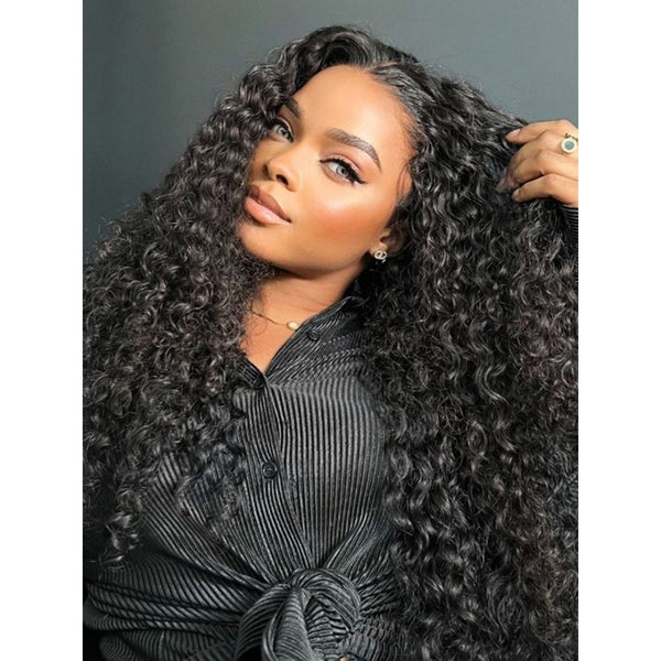 Bye~Bye~KNOTS HD Lace 13x6 Fitted Cap Ear Tap Wig - Deep Curly