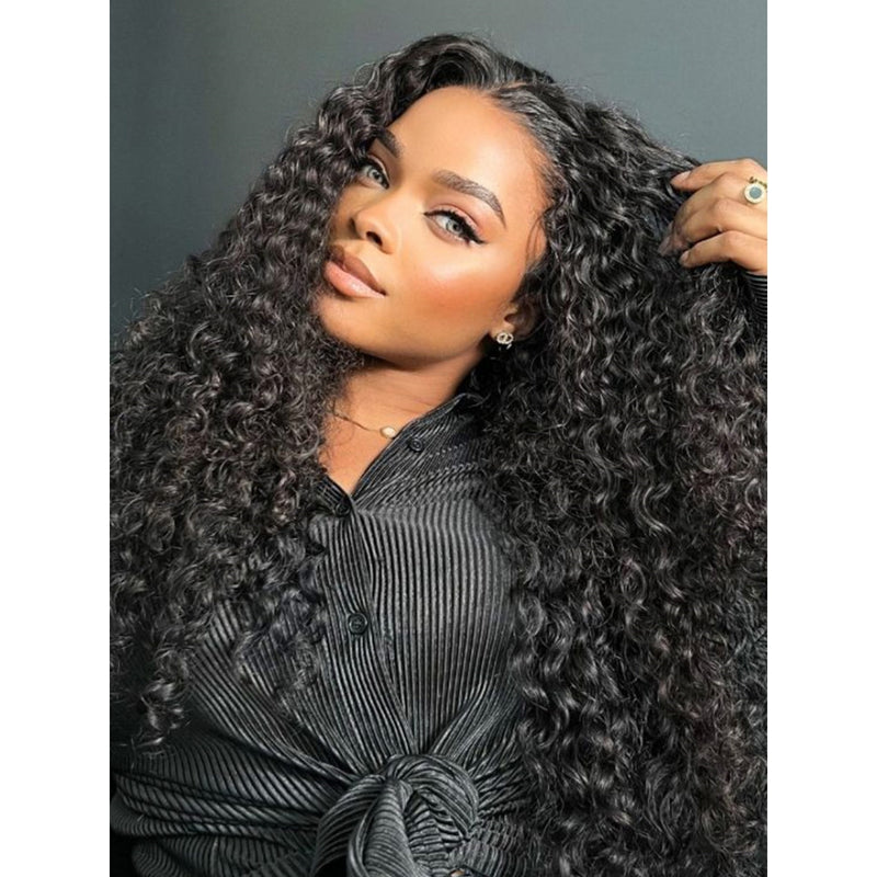 Bye~Bye~KNOTS HD Lace 13x6 Fitted Cap Ear Tap Wig - Deep Curly