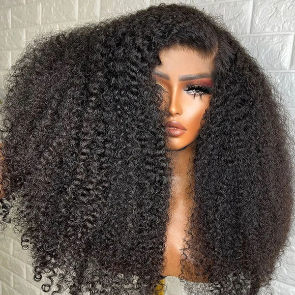 Bianca Preplucked Hairline Kinky Curly Human Hair 360 Lace Front Wig