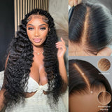 Bye~Bye~KNOTS HD Lace 13x4 Full Frontal Pre-plucked Hairline Wig - Deep Wave