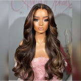 Bye~Bye~KNOTS HD Lace 13x6 Frontal Upgraded Hairline Highlight Color Wig - Body Wave Wavy