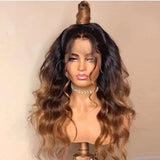 Bye~Bye~KNOTS HD Lace 13x6 Frontal Upgraded Hairline Ombre Color Wig - Body Wave Wavy