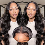 BYE~BYE~KNOTS HD SWISS LACE 5X5 CLOSURE LACE WIG - BODY WAVE