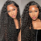 BYE~BYE~KNOTS HD SWISS LACE 5X5 CLOSURE LACE WIG - DEEP WAVE
