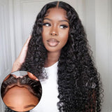 BYE~BYE~KNOTS HD SWISS LACE 5X5 CLOSURE LACE WIG - DEEP WAVE