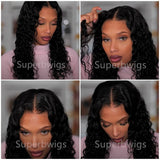 Bye~Bye~KNOTS HD Swiss Lace 7x5 Closure Pre-plucked Hairline Wig - Water Wave