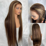 13x6 HD Lace Upgraded Hairline Pre-plucked 150%180% 250% Highlight  Wig - Yaki Straight